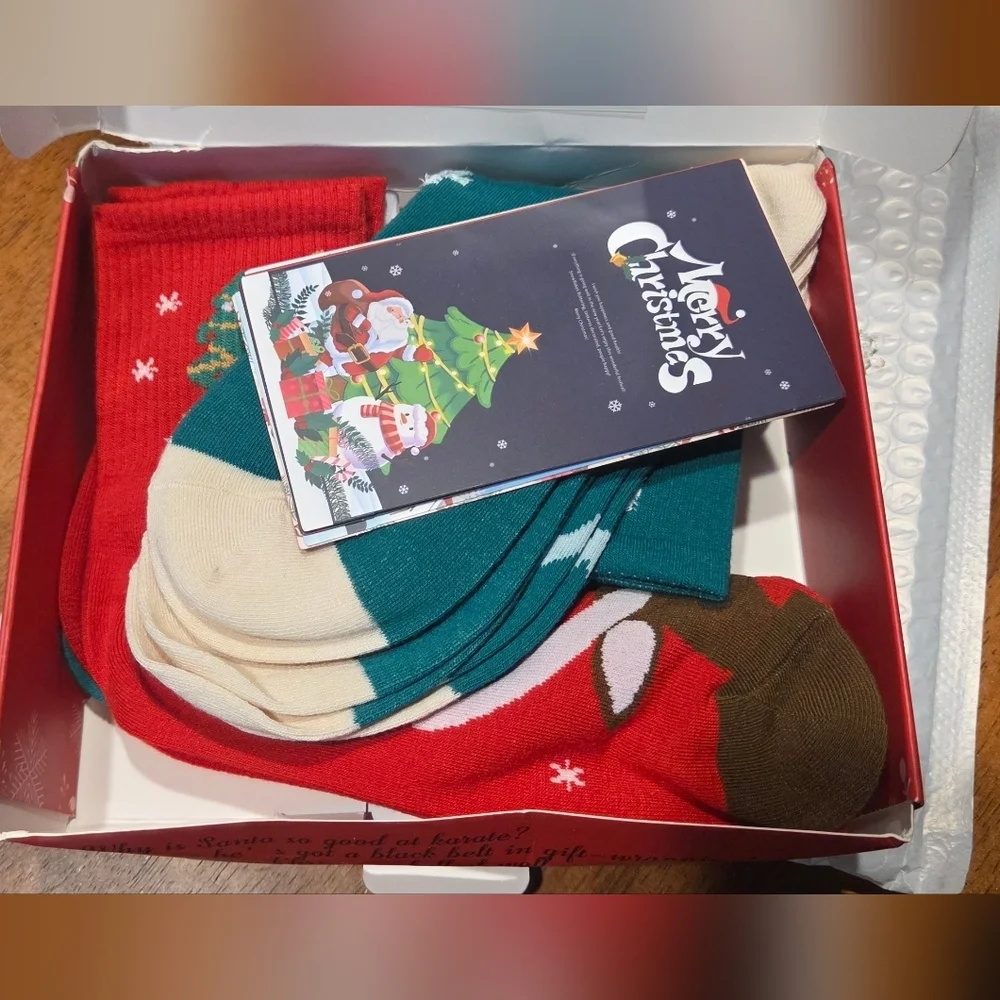 6 Pairs ofChristmas Socks for Kids Boys Girls
